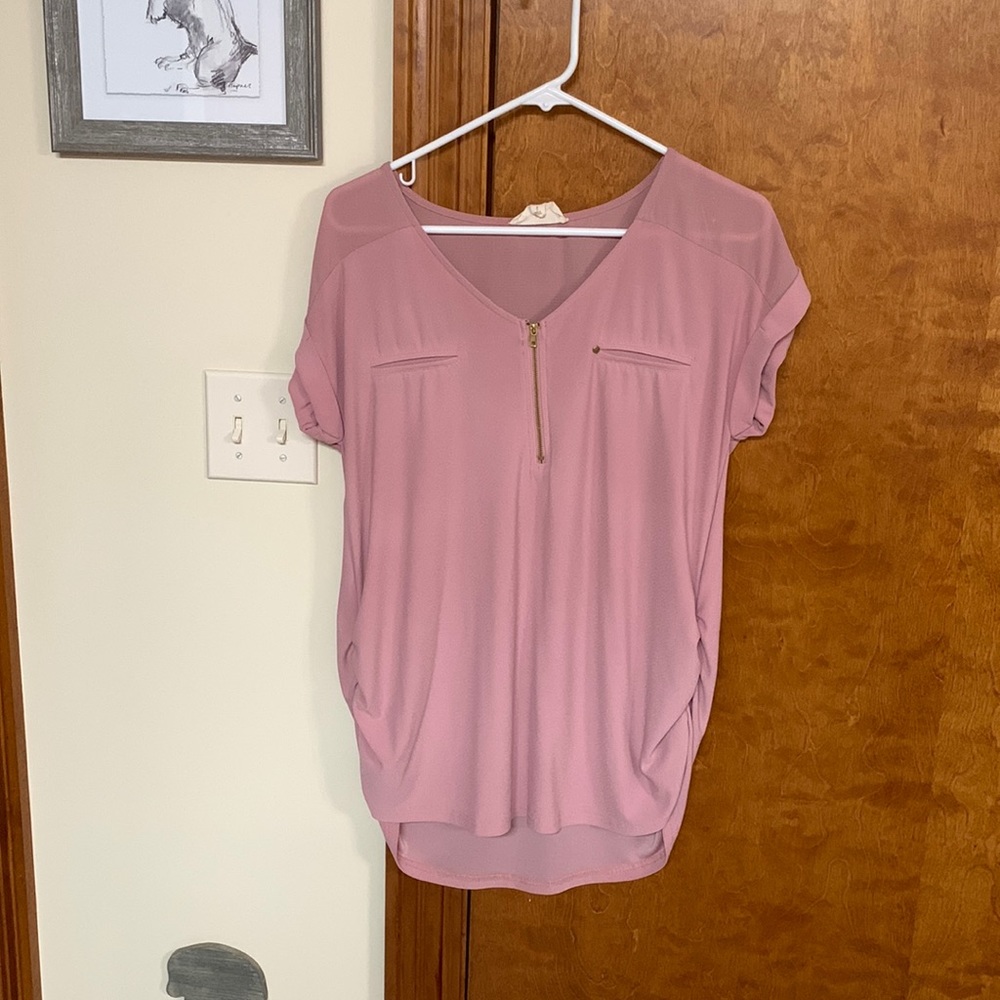 Pink medium maternity shirt